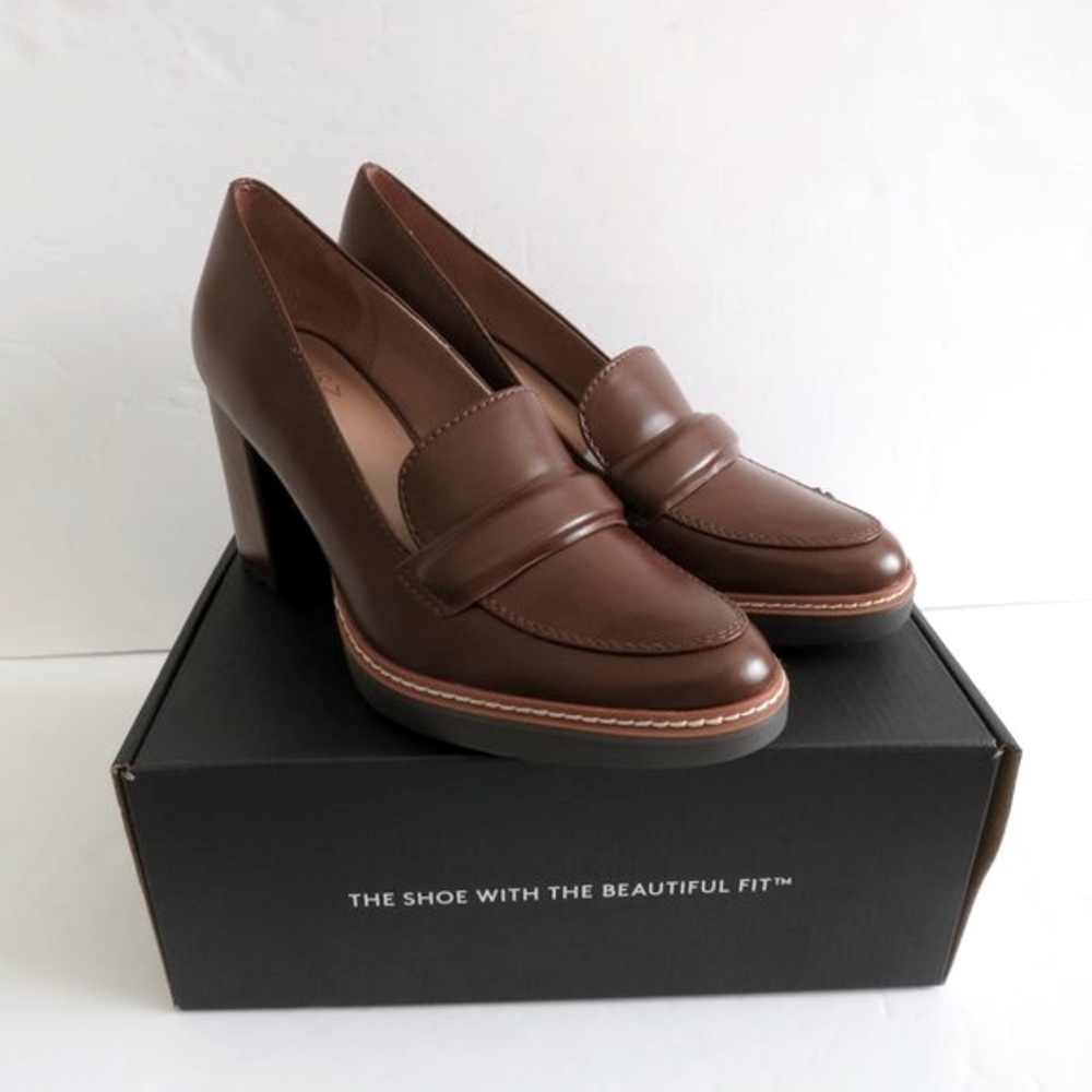 NATURALIZER $110 Women's Dabney Chunky Block Heel Loafers Shoes Size 9M NEW - Picture 13 of 13